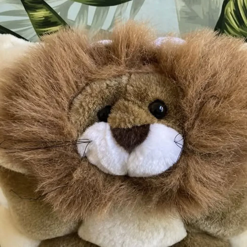 Vintage Stuffed Animal LION Plush Pillow 1998 TWIE Angel Toys Nursery Baby Set